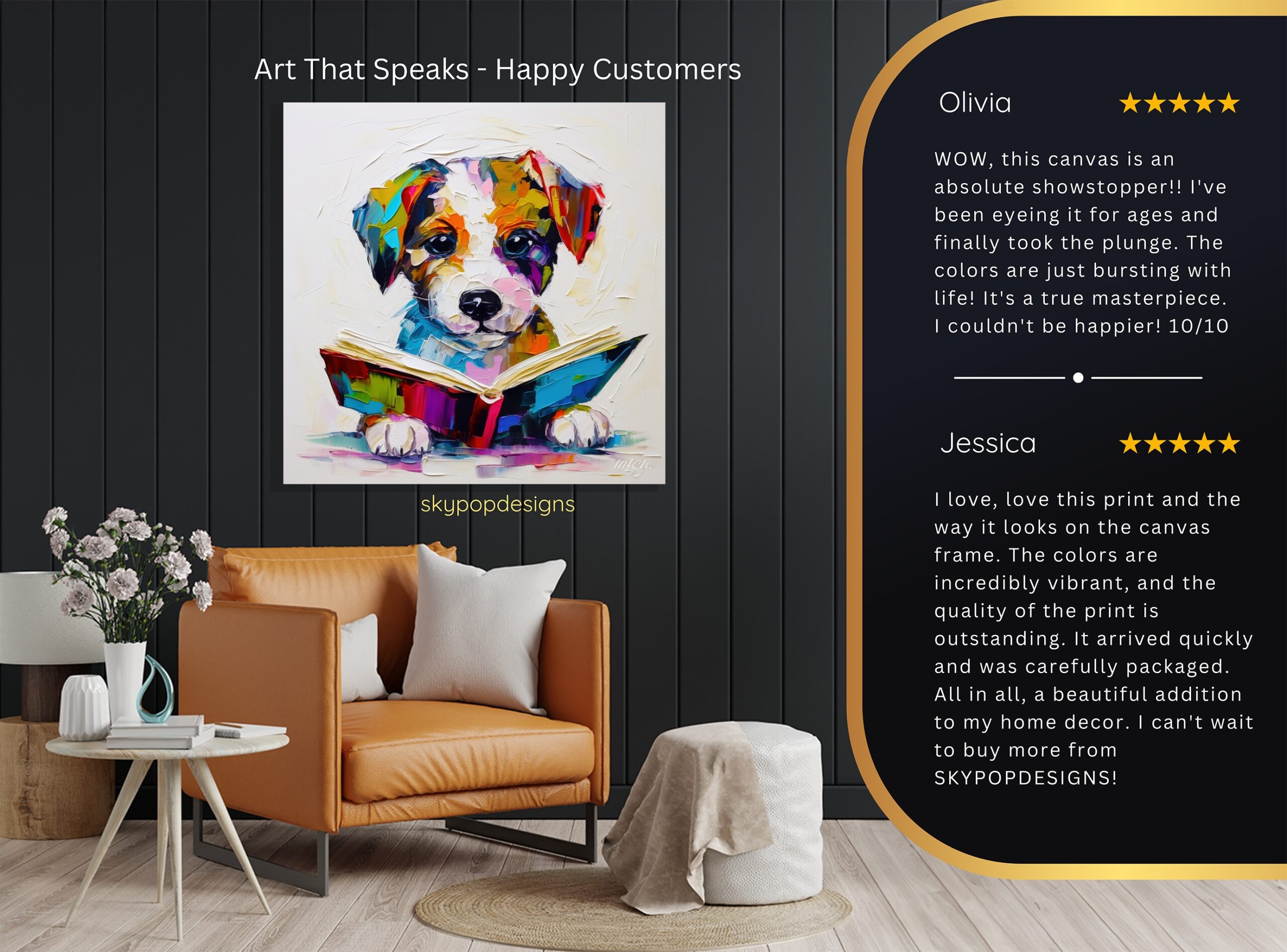 8.jpg Yorkshire Terrier Reading Art
