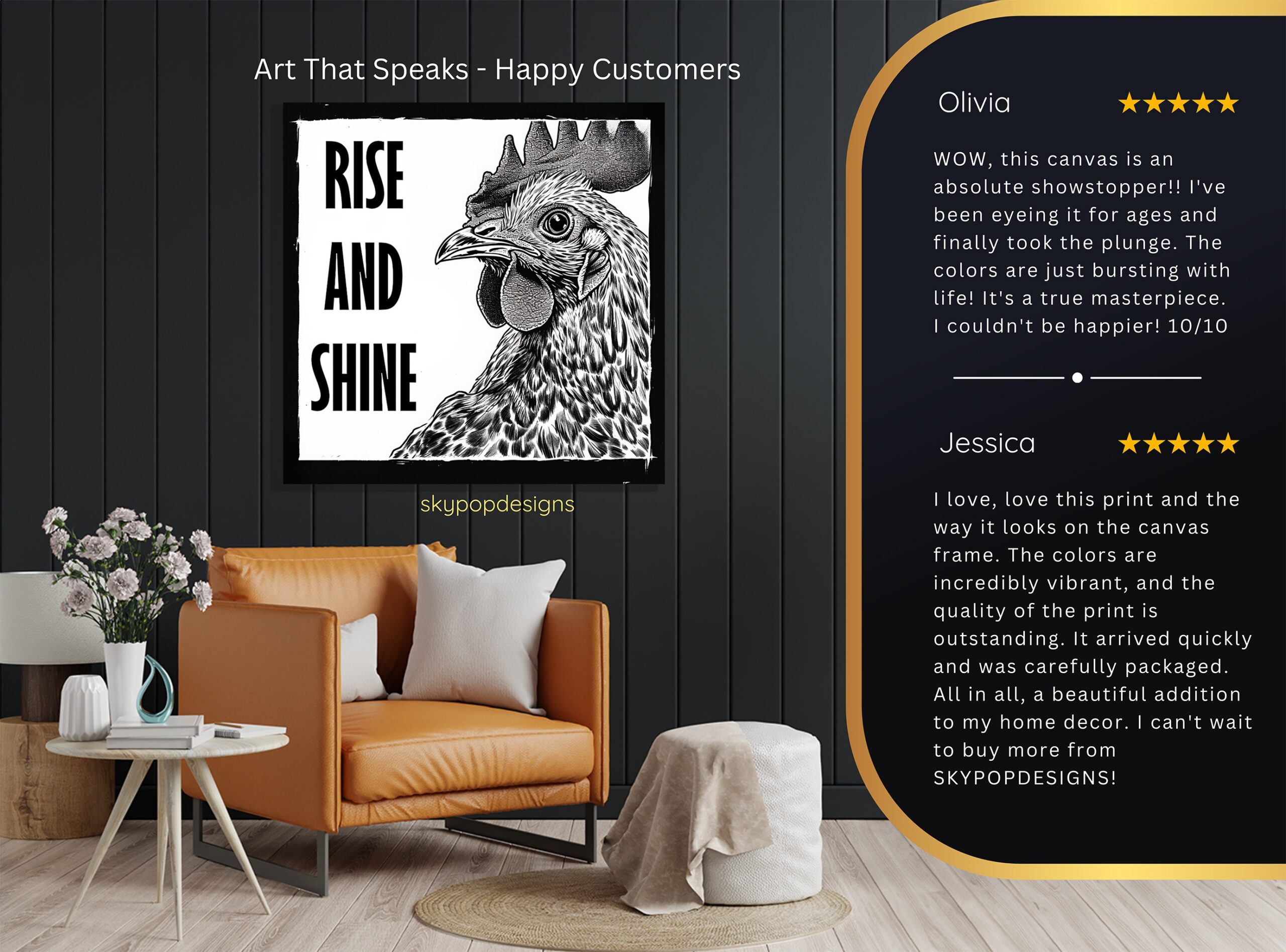 8.jpg Rooster Art