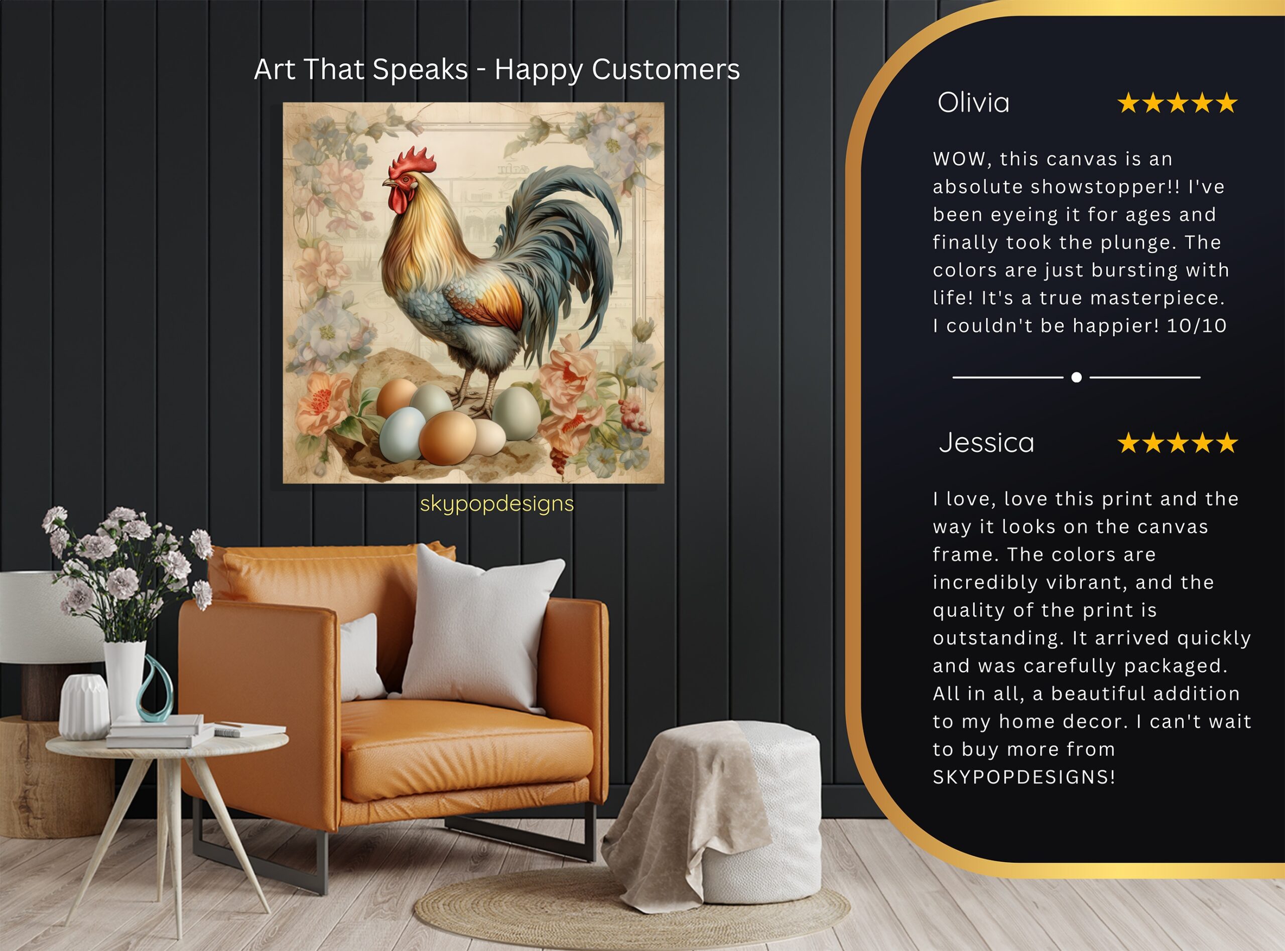 8.jpg Rooster Eggs Art