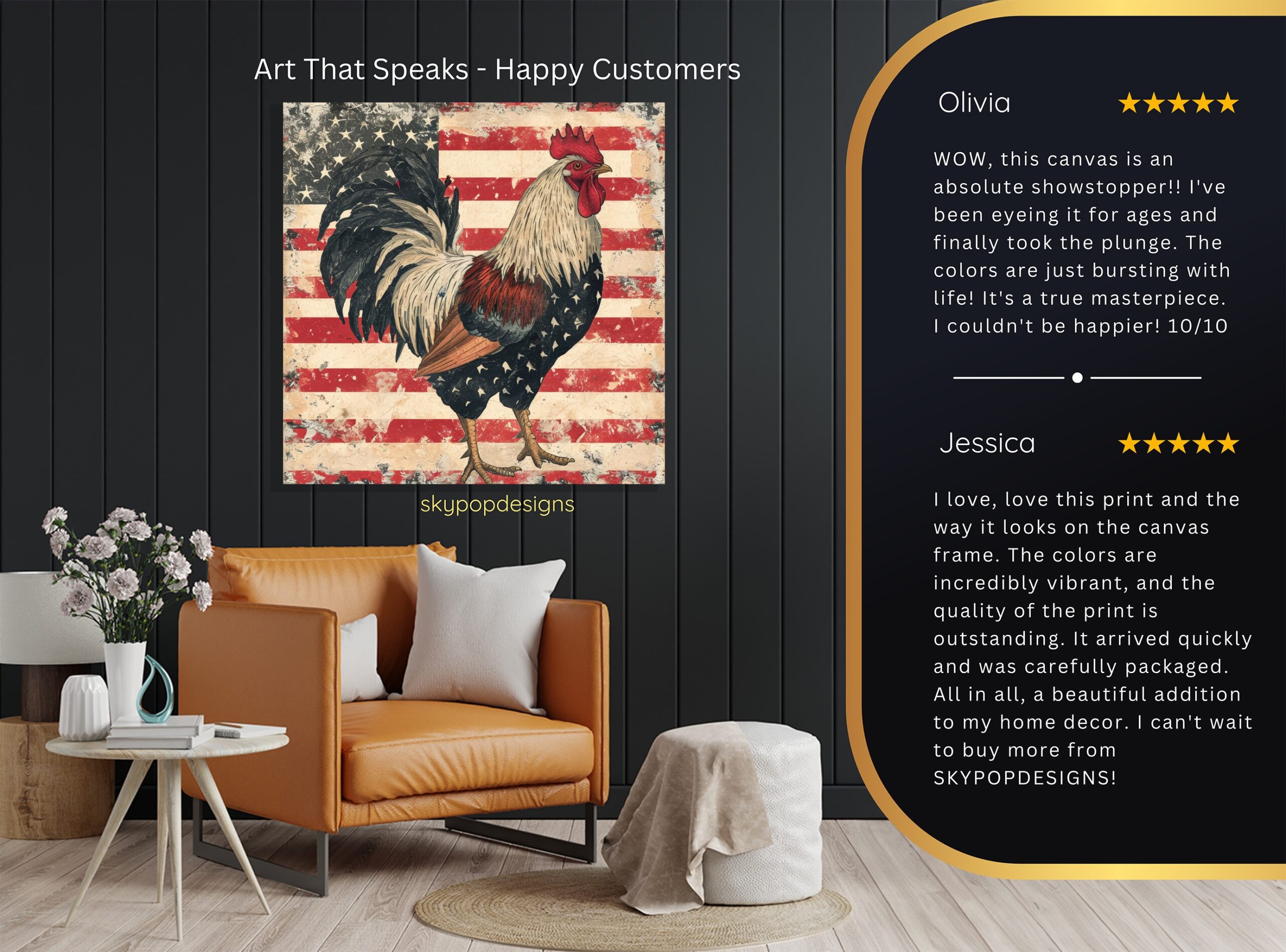 8.jpg Rooster Art