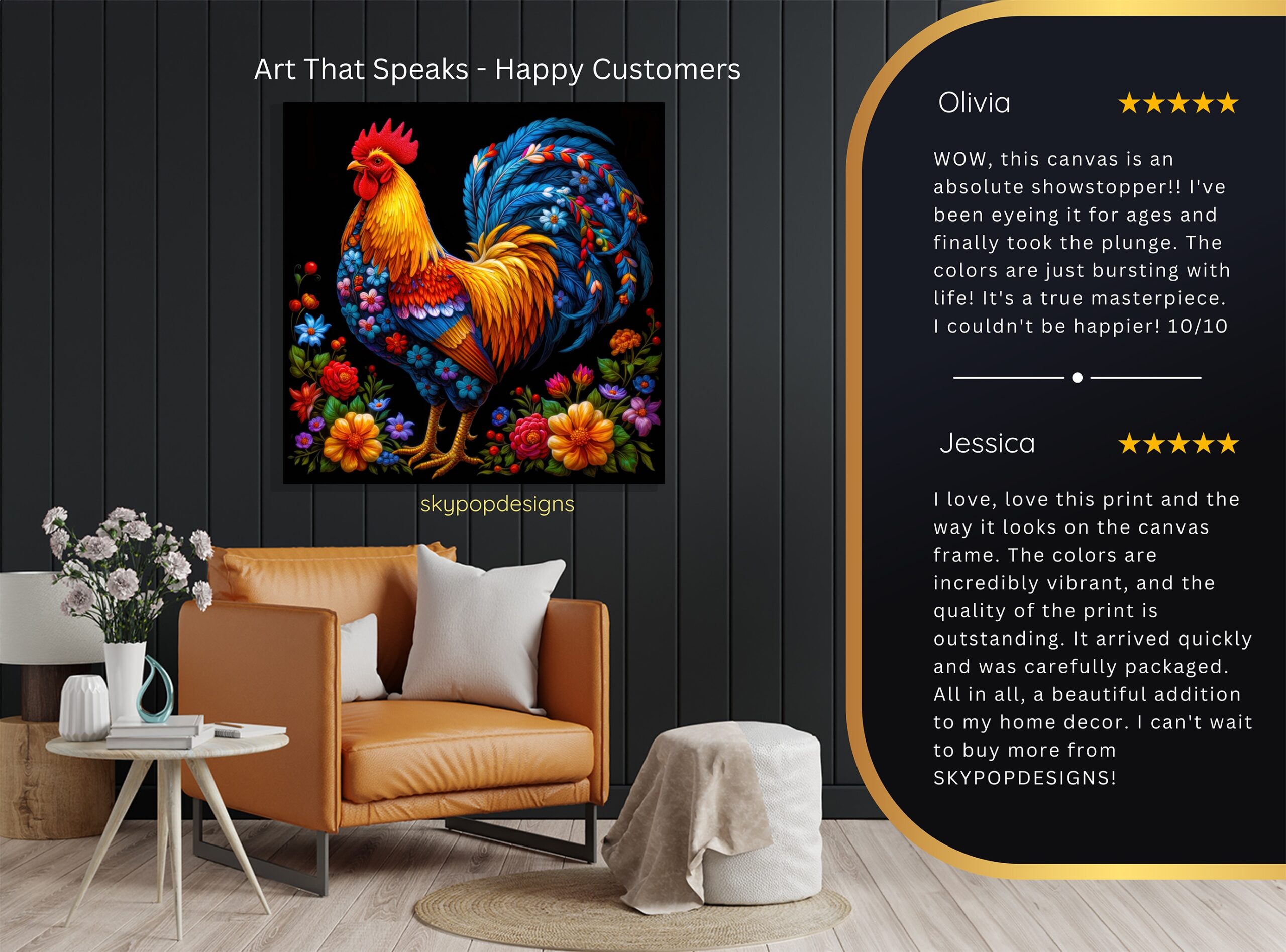 8.jpg Rooster Art