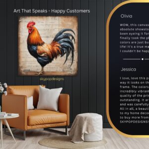 Vintage Rooster Art