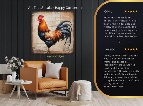 Vintage Rooster Art