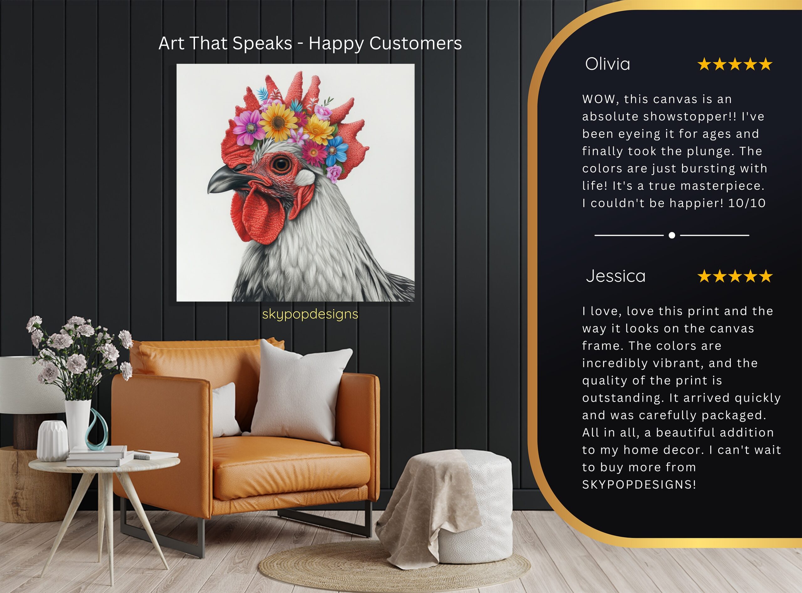 8.jpg Rooster Art