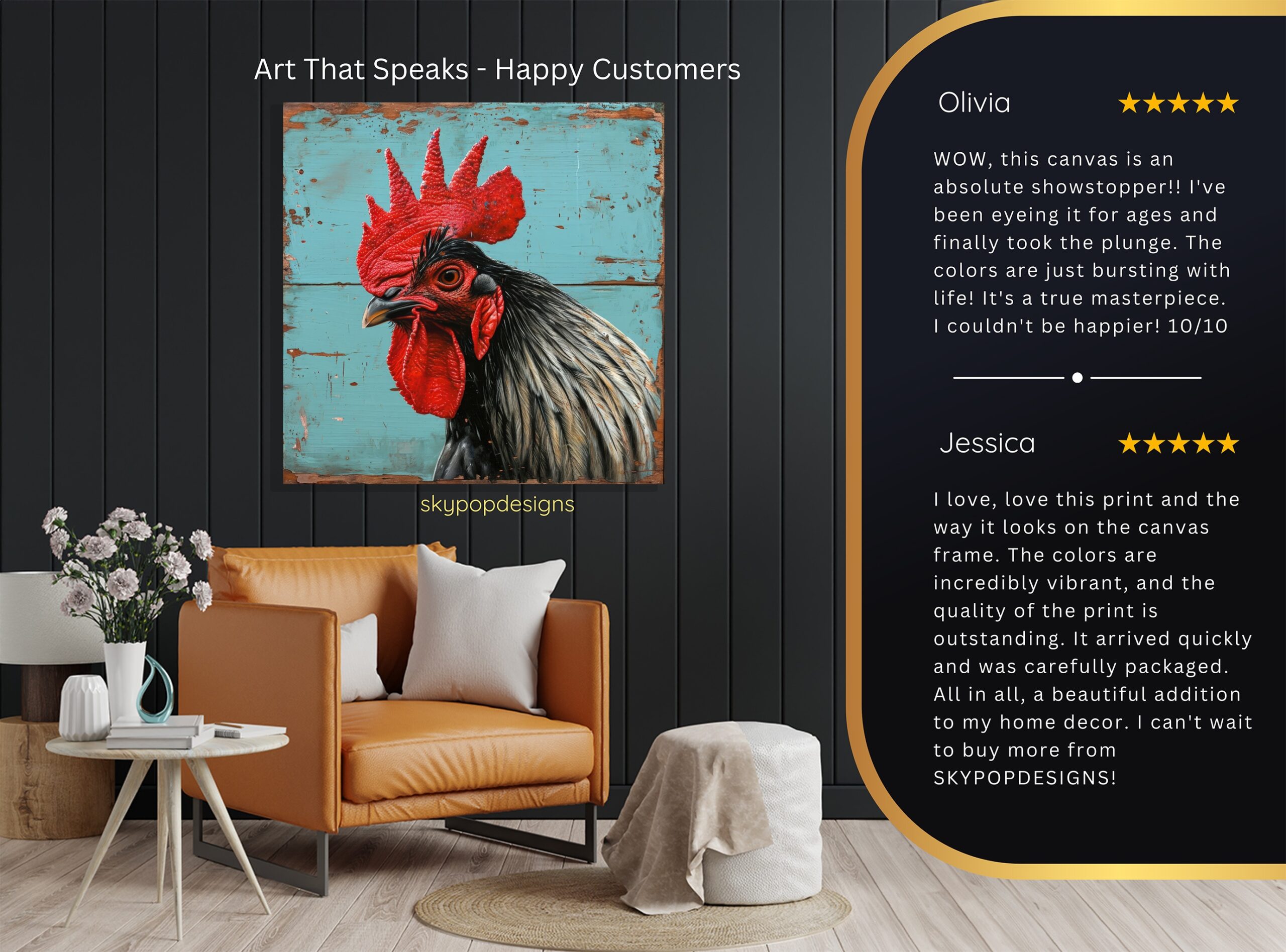 8.jpg Rooster Art