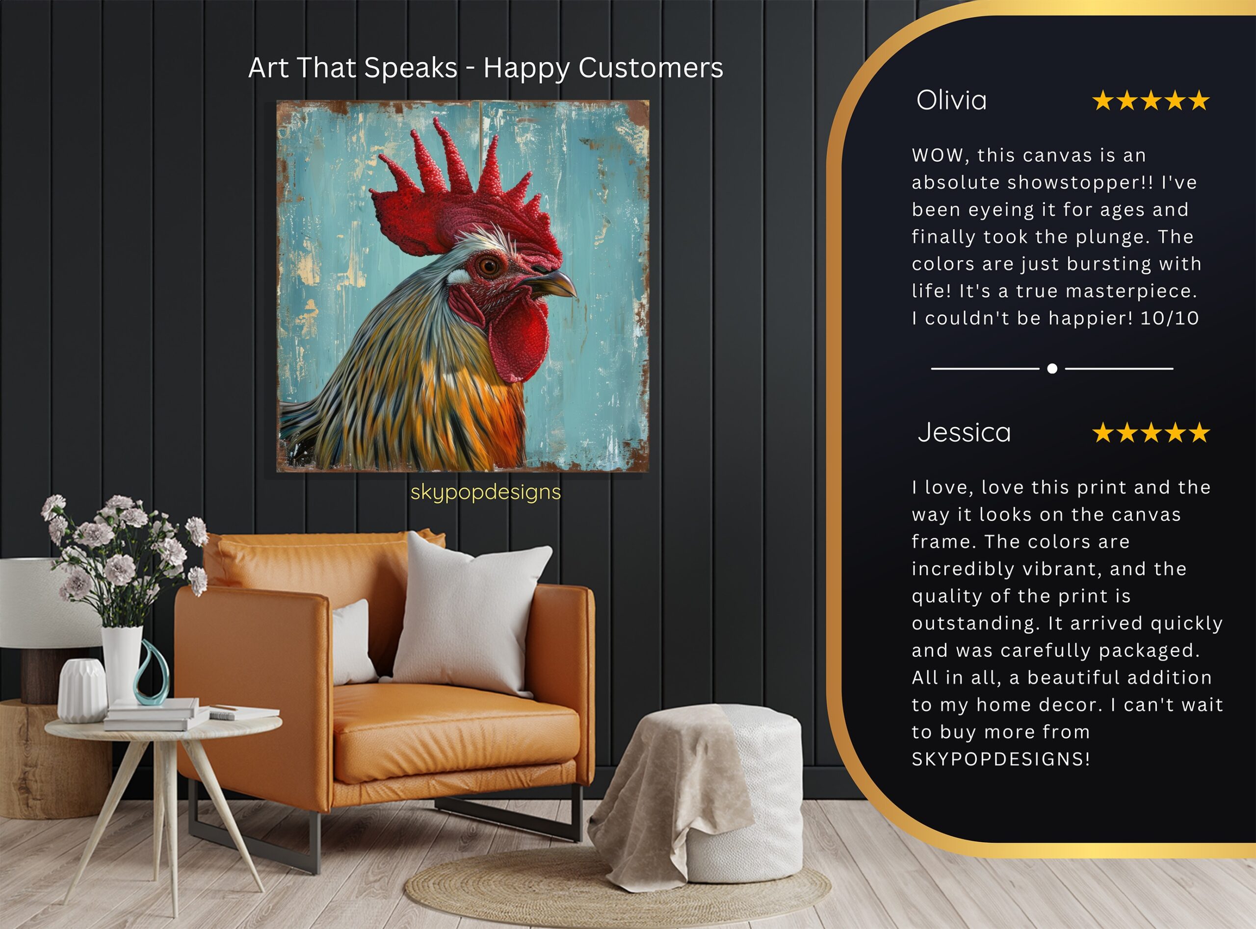 8.jpg Rooster Art