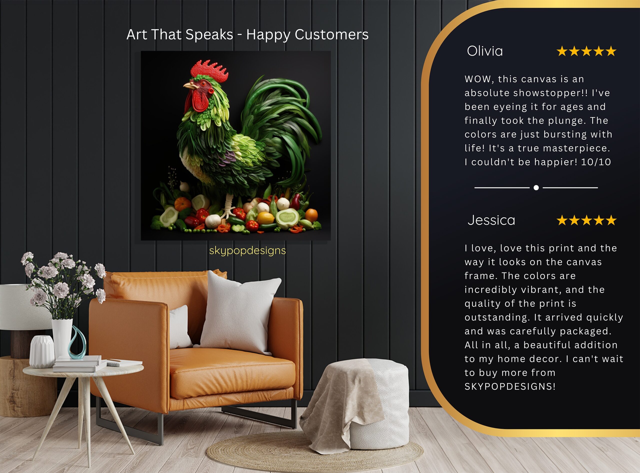 8.jpg Rooster Art