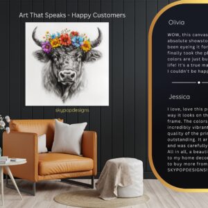 Highland Cow Art