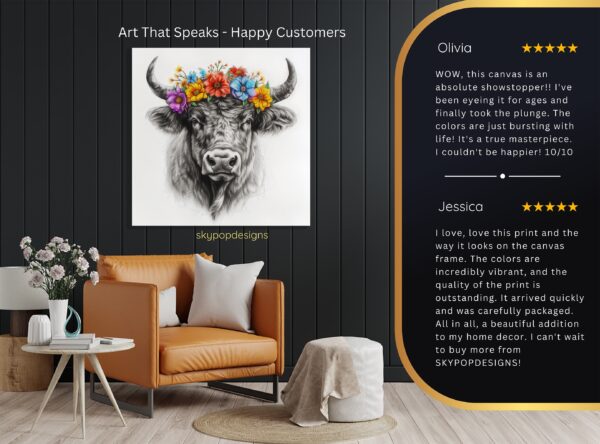 Highland Cow Art