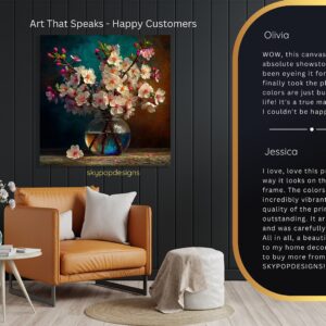 Cherry Blossom Vase Art