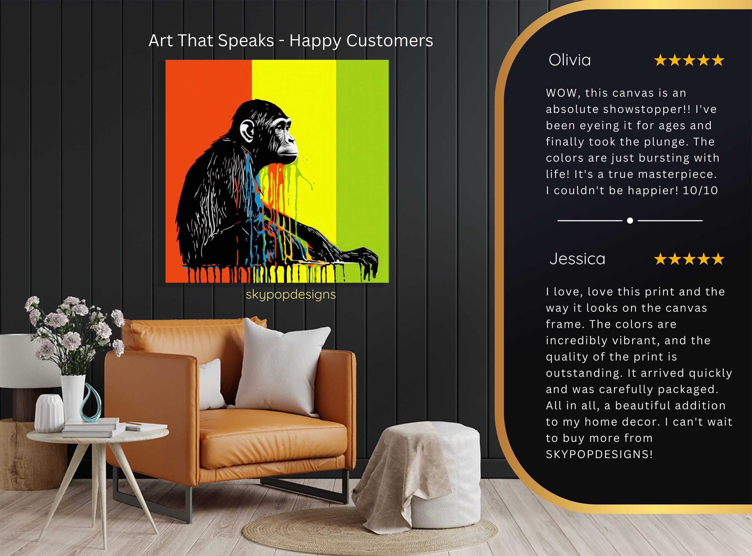 8.jpg Chimpanzee Art