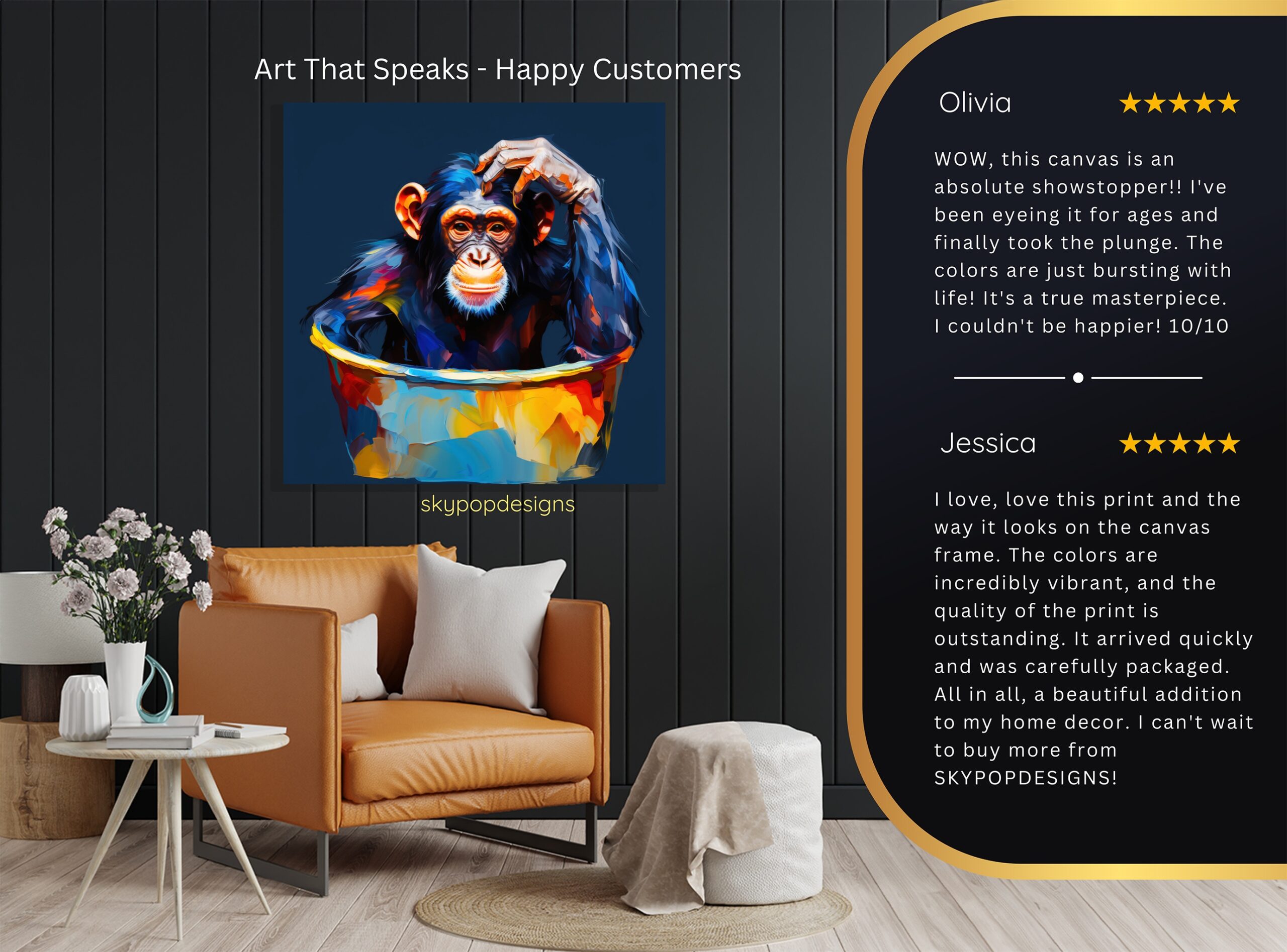 8.jpg Chimpanzee Art
