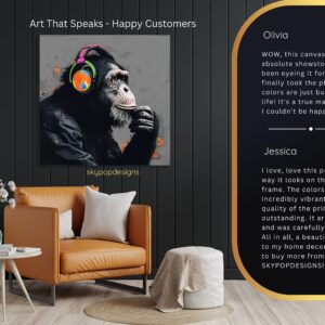 Chimpanzee DJ Art