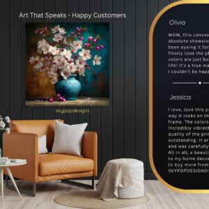 Cherry Blossom Vase Art