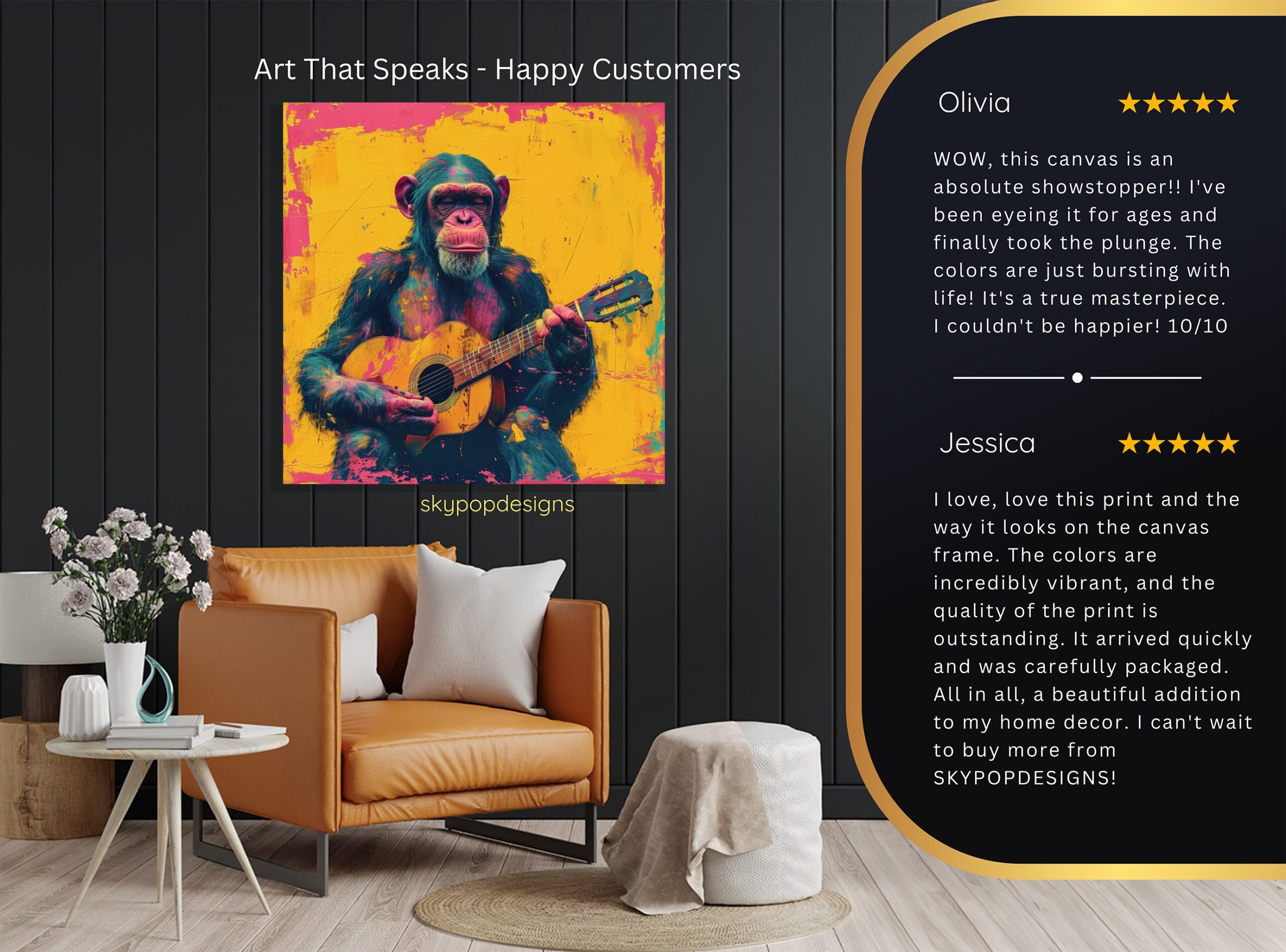 8.jpg Chimpanzee Jam Session Art