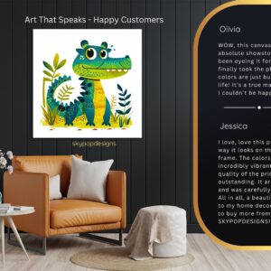 Friendly Crocodile Art