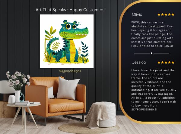 Friendly Crocodile Art