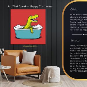Crocodile Bath Art