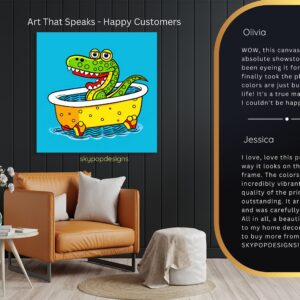 Crocodile Bath Art