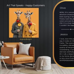 Giraffe Couple Art