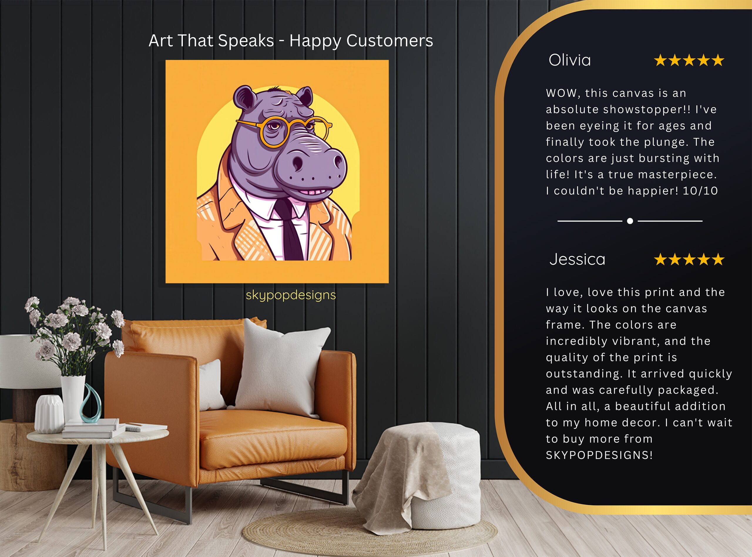 8.jpg Hippopotamus Art