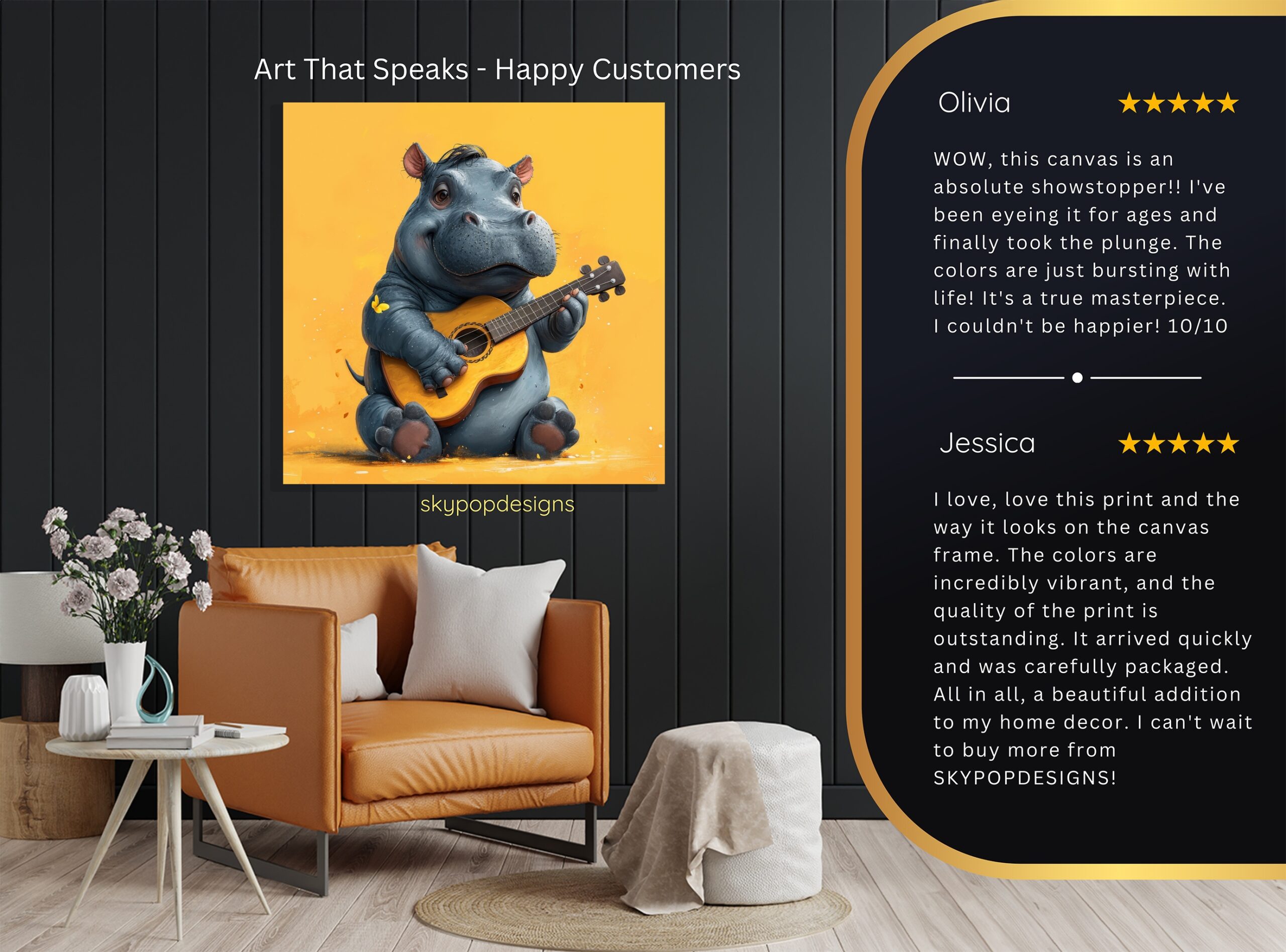 8.jpg Hippopotamus Art