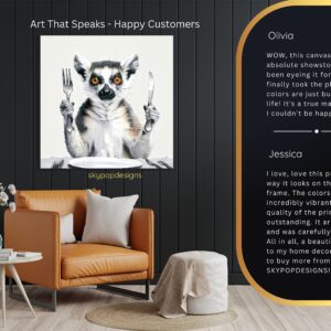 Lemur Dining Art