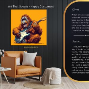 Orangutan Guitar Art