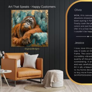 Orangutan Portrait Art