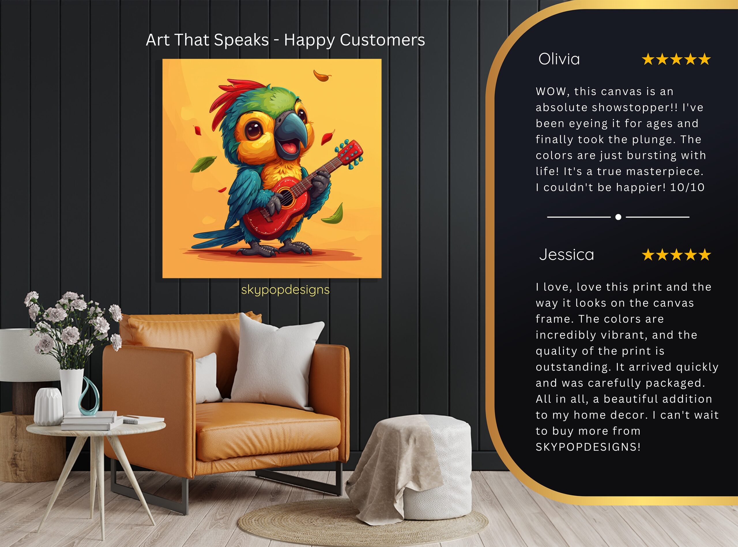 8.jpg Parrot Guitarist Art
