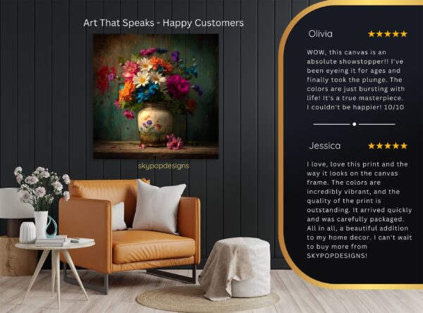 Rustic Floral Arrangement Art