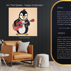 Penguin Rock On Art