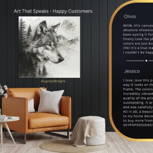 Wolf Moon Forest Art