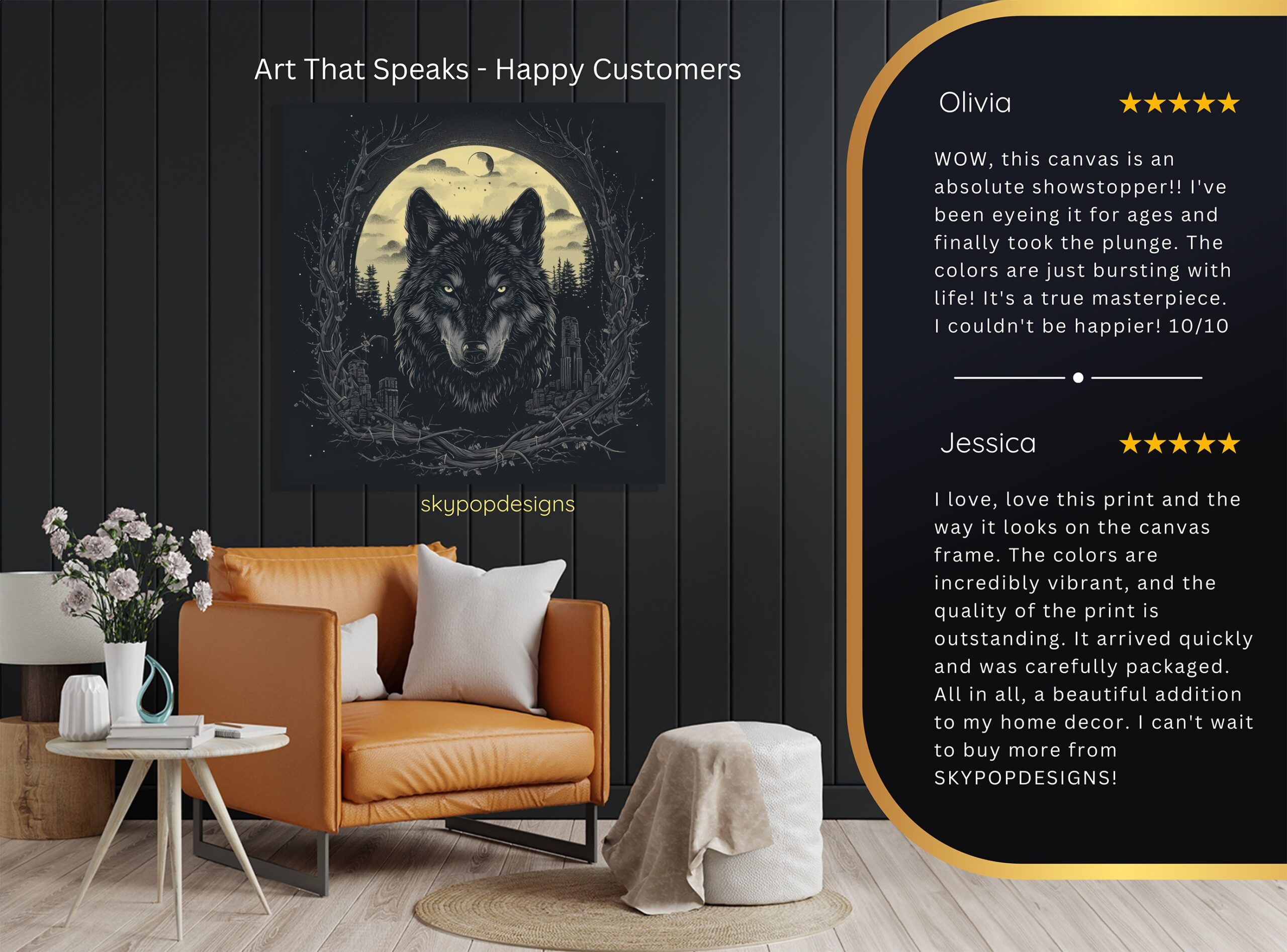 8.jpg Wolf Moon Forest Art