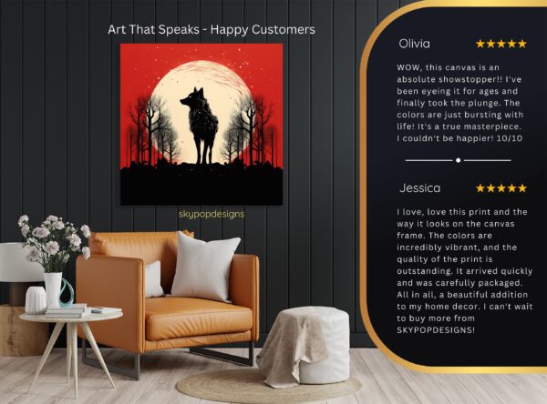 Wolf Moon Art
