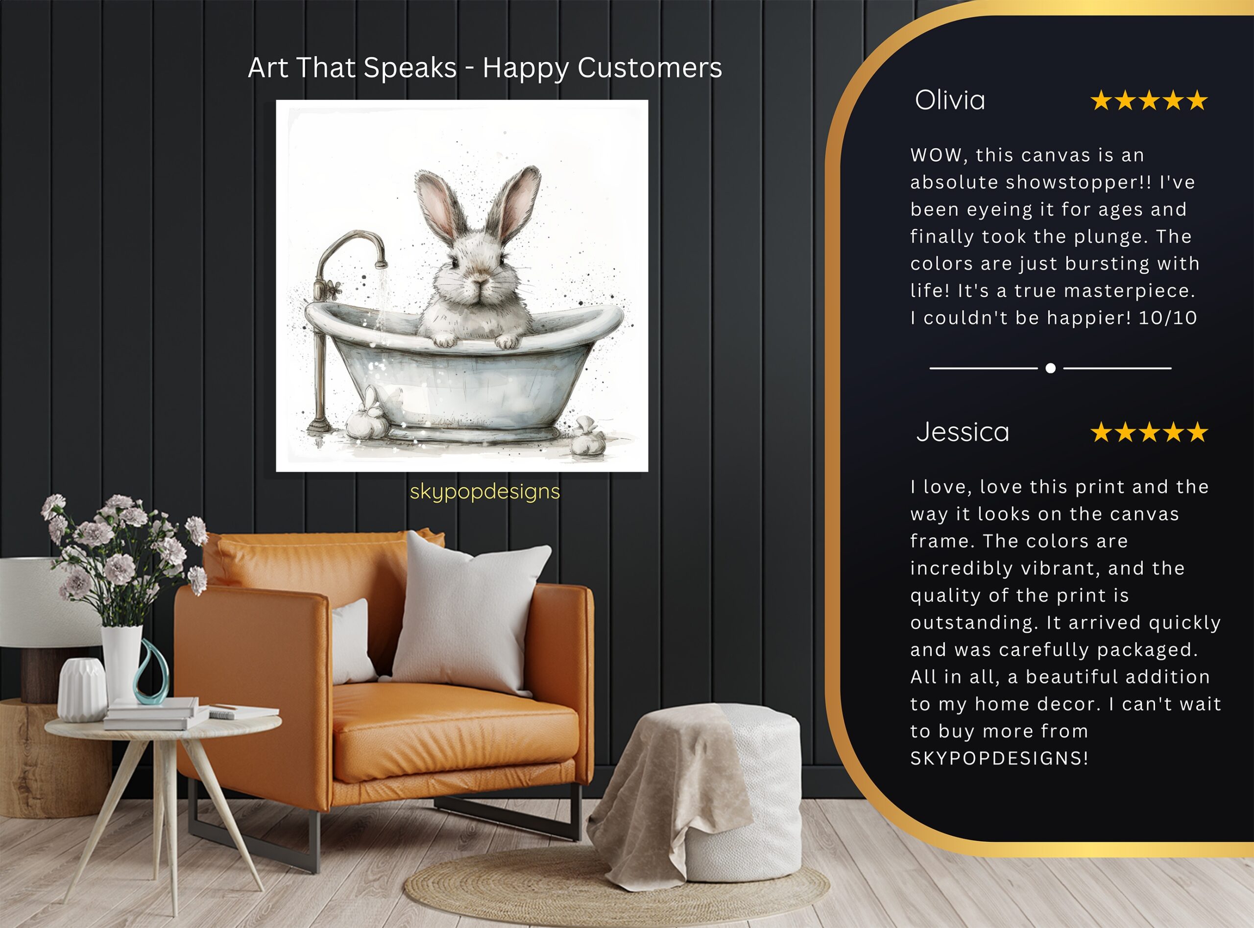 8.jpg Bunny Tub Time Art
