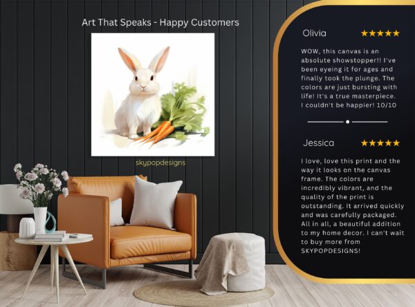 Bunny and Carrots Art