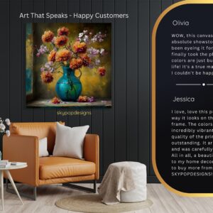 Vibrant Floral Arrangement Art