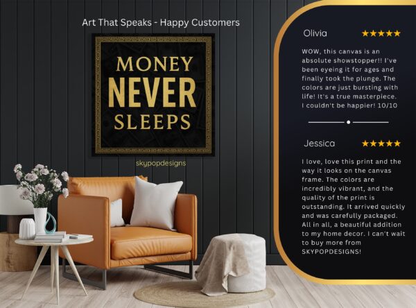 Money Never Sleeps Art