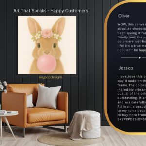 Bunny Bubble Gum Art