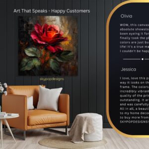 Red Rose Texture Art