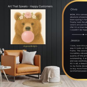 Bear Bubble Gum Art