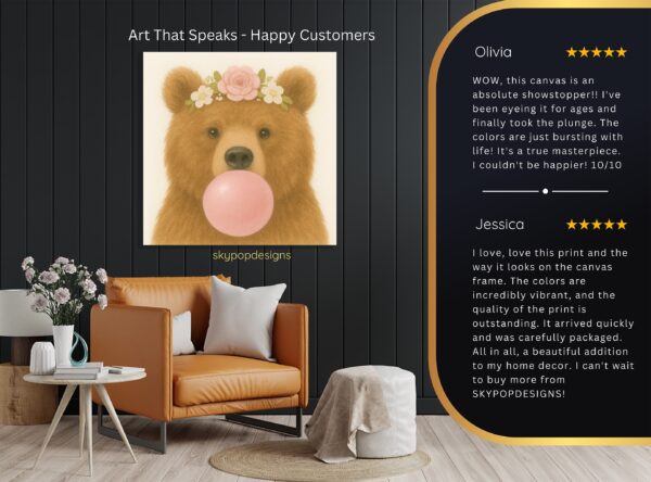 Bear Bubble Gum Art