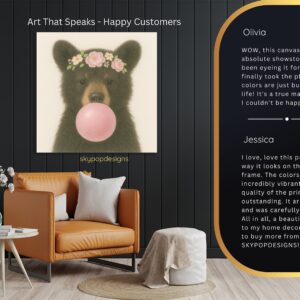 Bear Bubble Gum Art