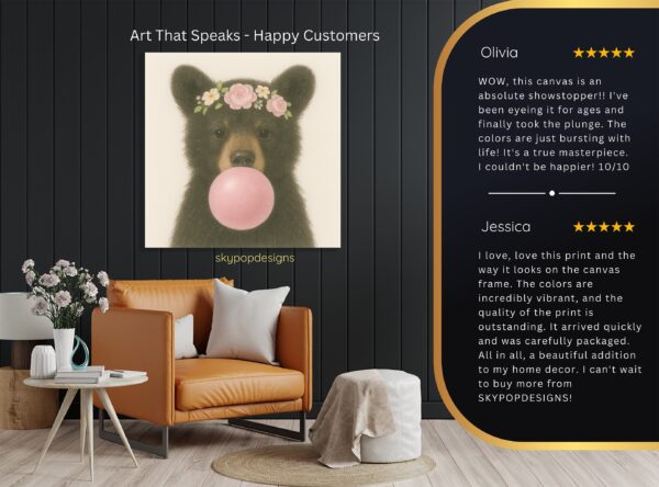 Bear Bubble Gum Art