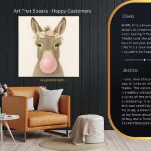 Donkey Bubble Gum Art
