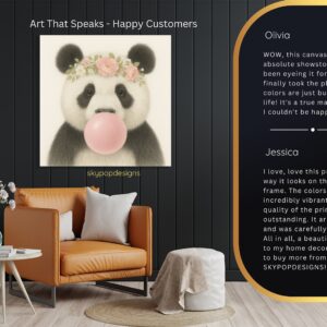 Panda Bubble Gum Art