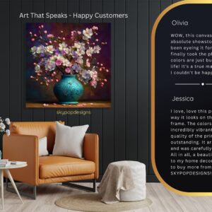Cherry Blossom Vase Art