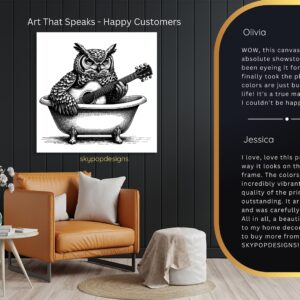 Owl Guitar Art