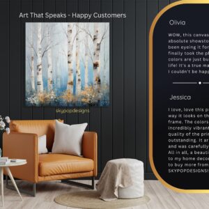 Birch Tree Forest Art